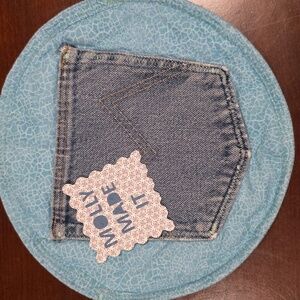 Upcycled Molly Made It Blue Jean Tortilla Holder, Keeps Tortillas Warm
